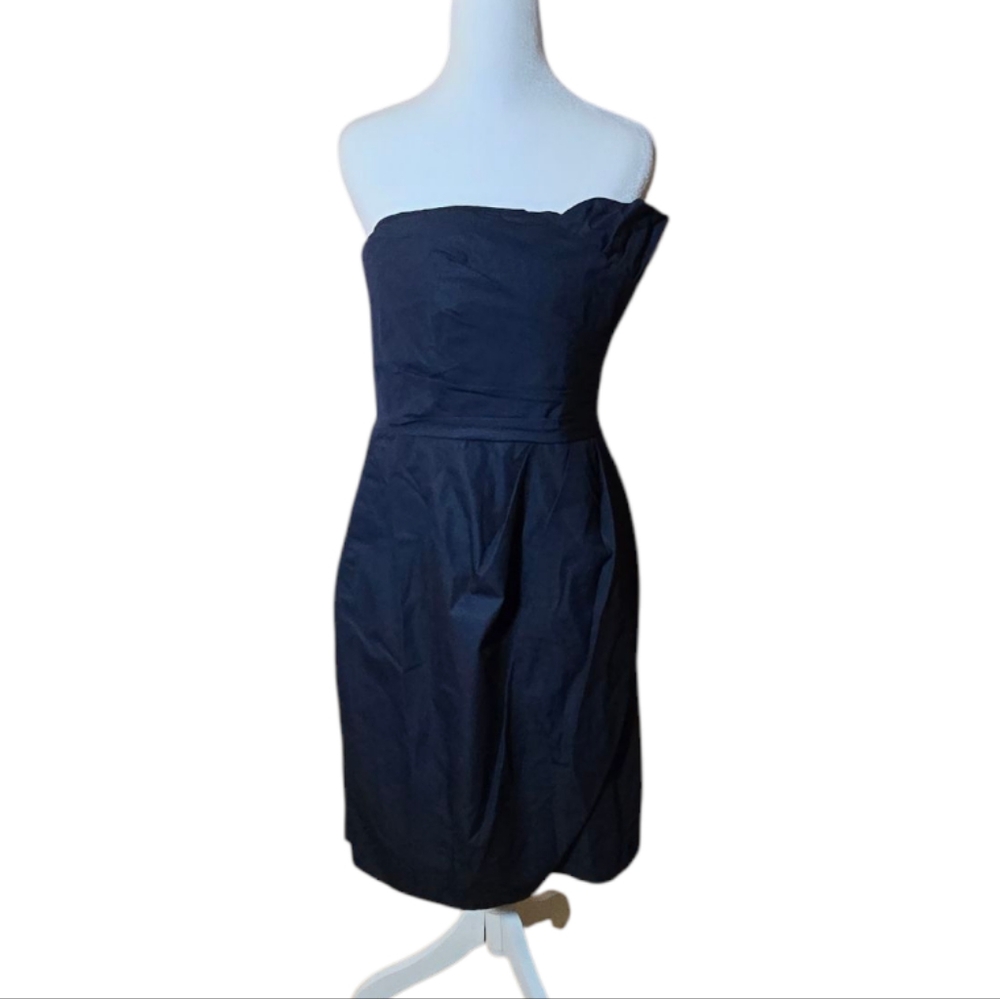 J Crew Navy Cocktail Dress Size 10